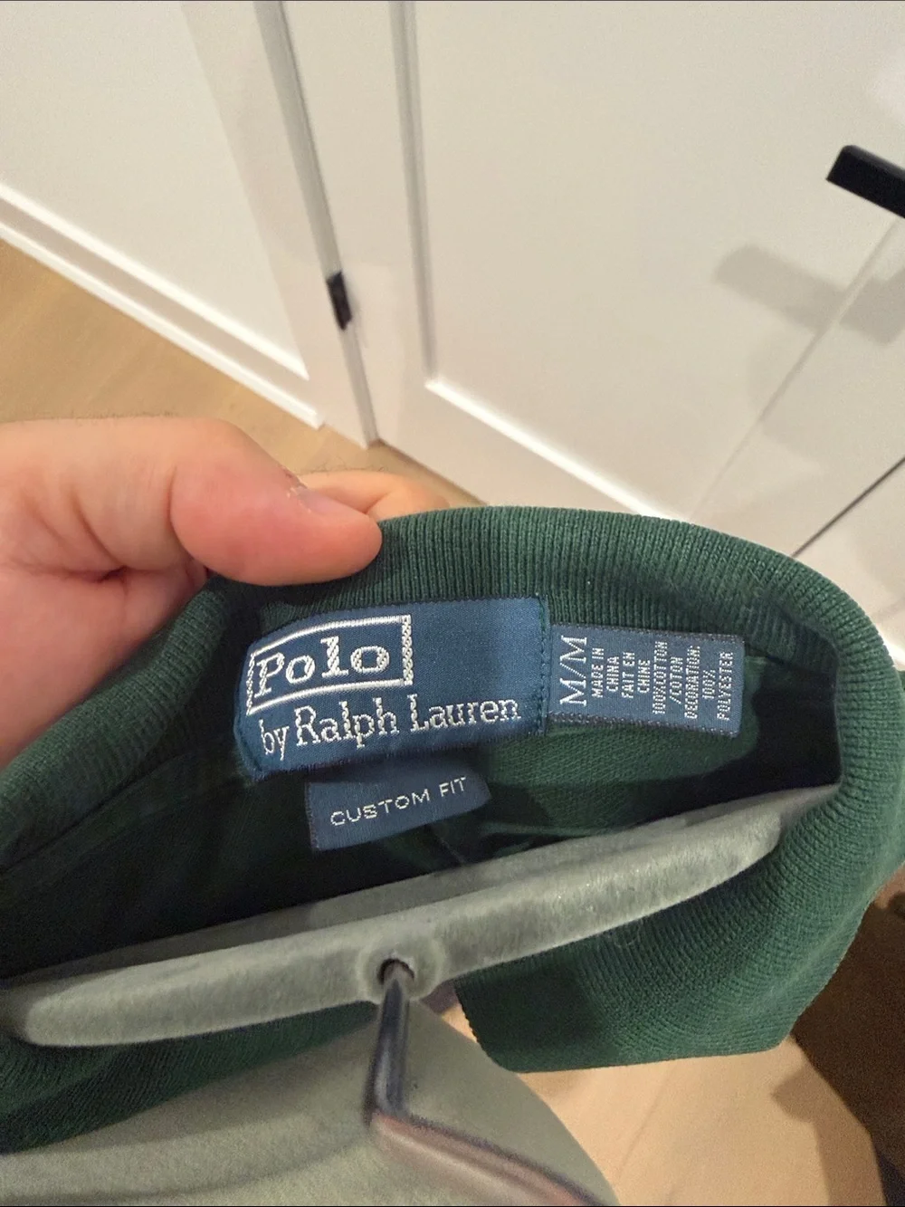 Ralph Lauren Dark Green Long Sleeve Polo with Germany Patch